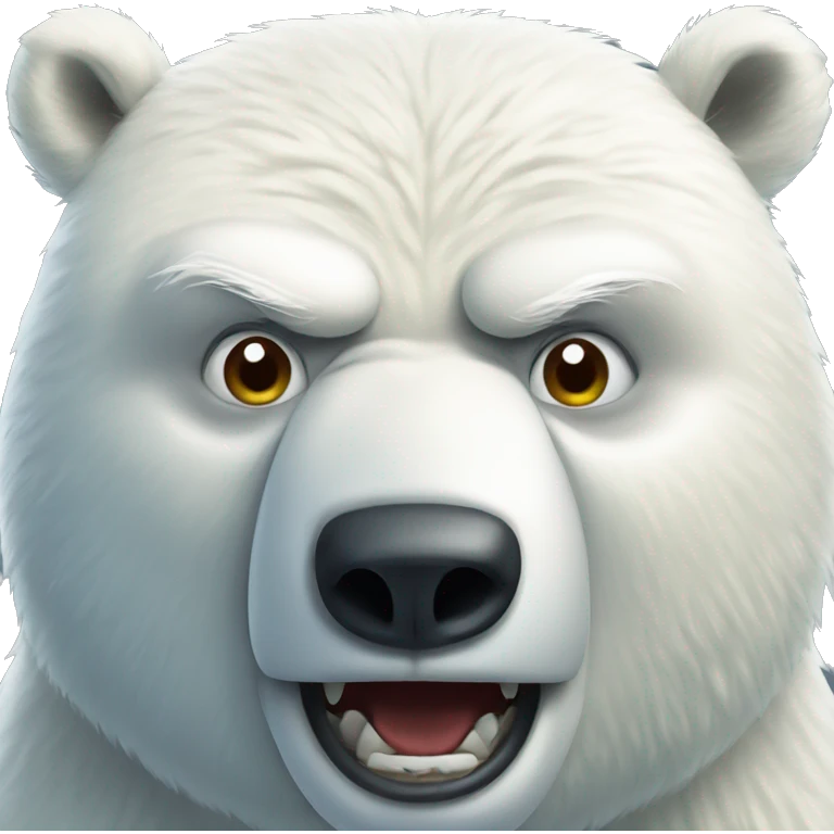 polar bear angry emoji