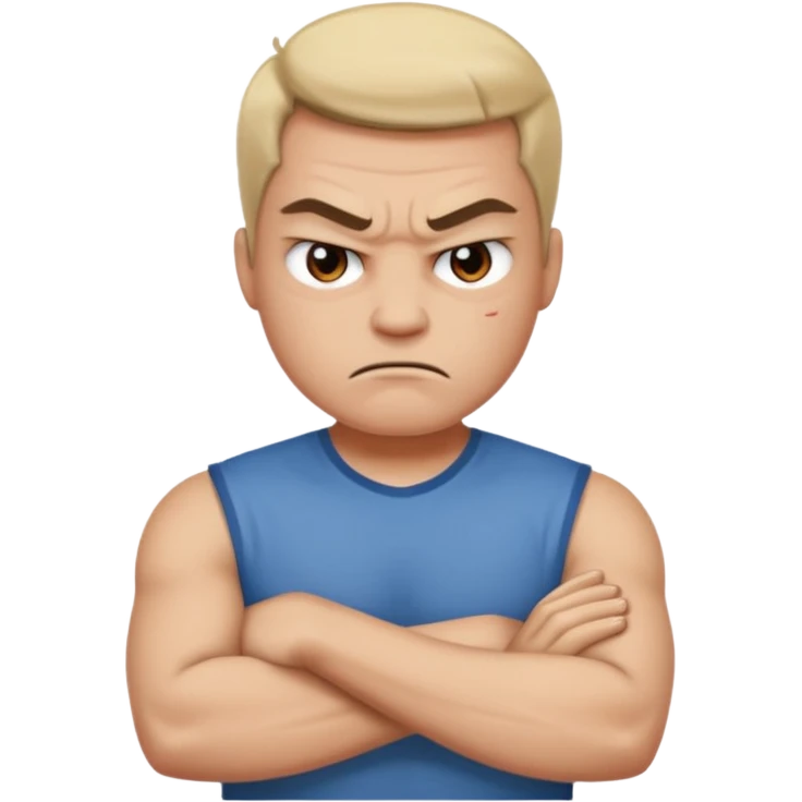 angry face with arms crossed emoji