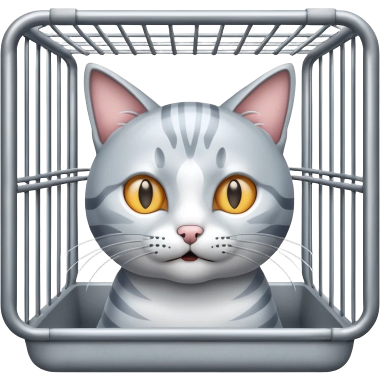 cat cage without cat emoji