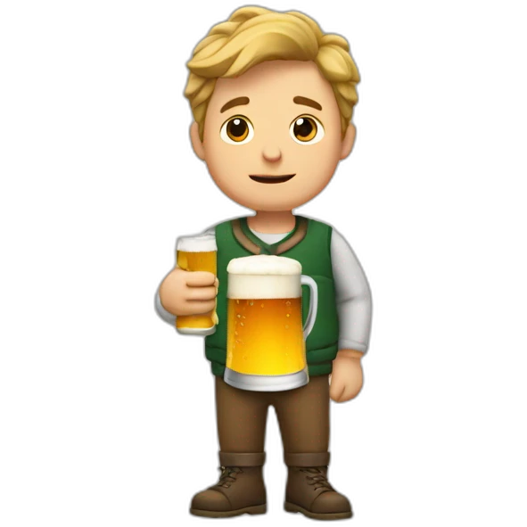 Arthur with beer emoji