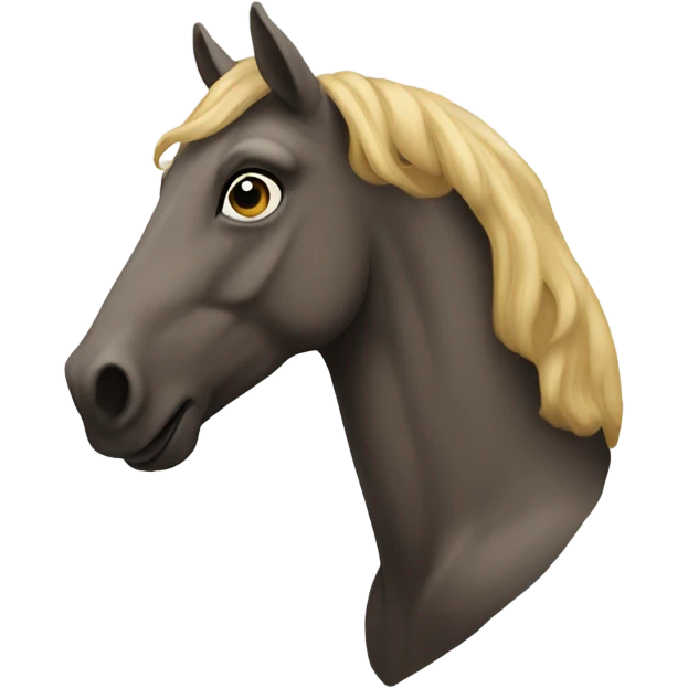 Reverse centaur. Horse head with a human body.  emoji