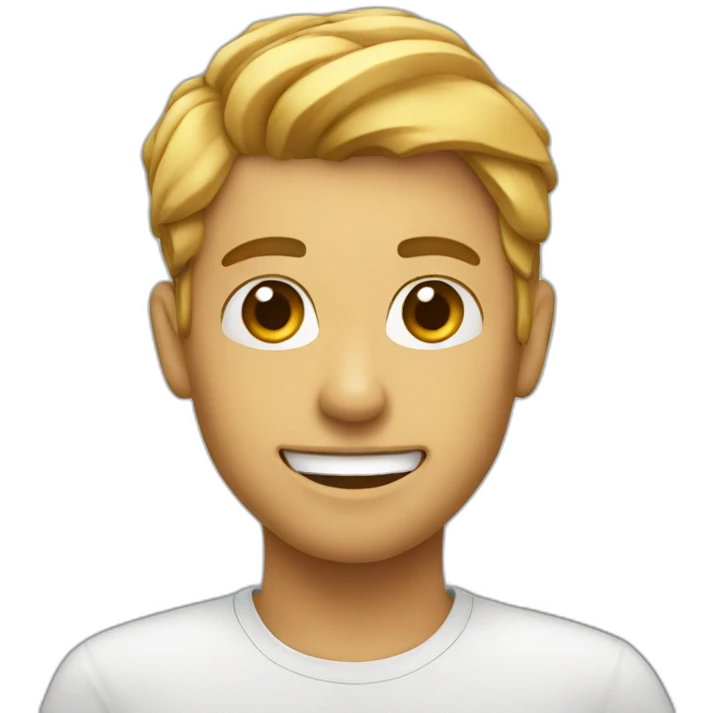 Visage content emoji