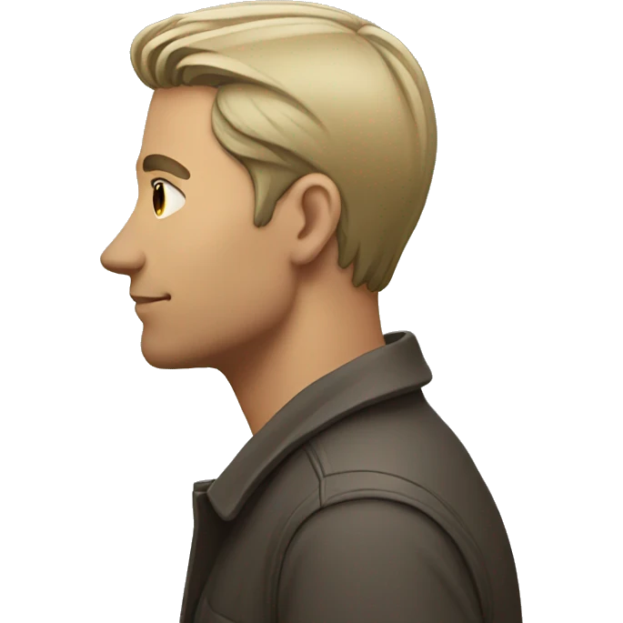 man standing side profile emoji