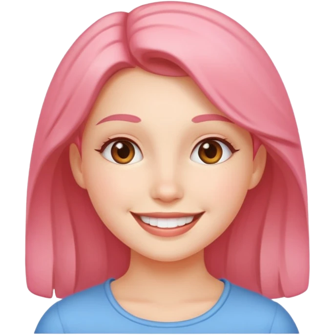 Smiling radiant girl emoji