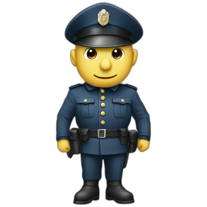 Une souris gendarme emoji