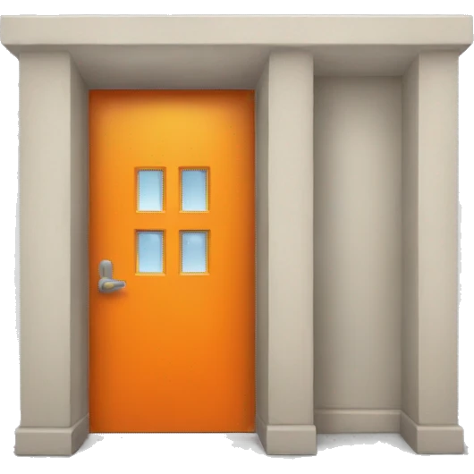 Door orange  emoji