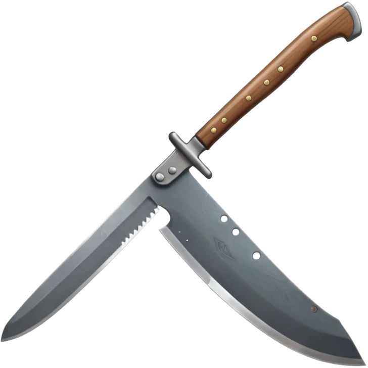 a big machete from the Friday the 13th movie emoji