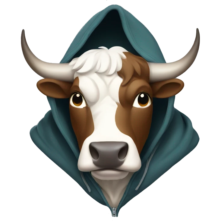 Bull in hoodie  emoji