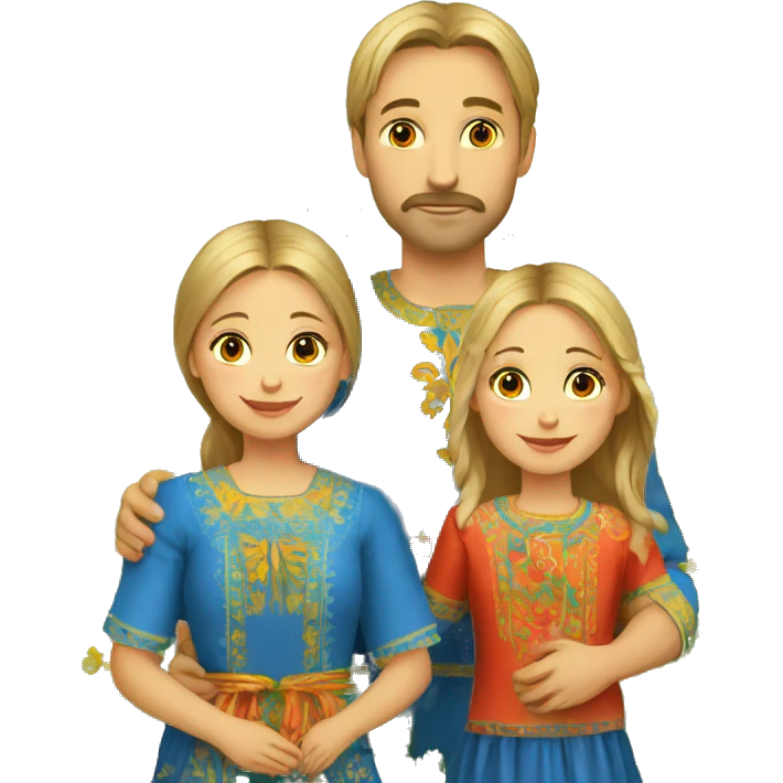 ukrainian-family-vyshyvanka emoji