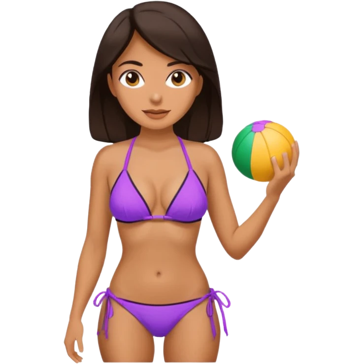 woman in sling bikini emoji