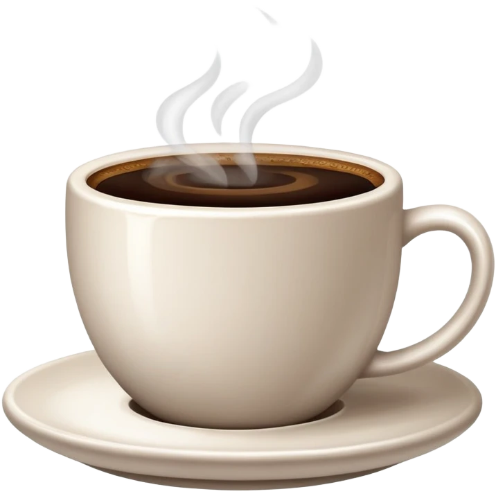 generate realistic detailed cup of coffee in 3d style emoji