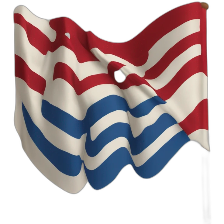 Bandera aspa de borgoña emoji