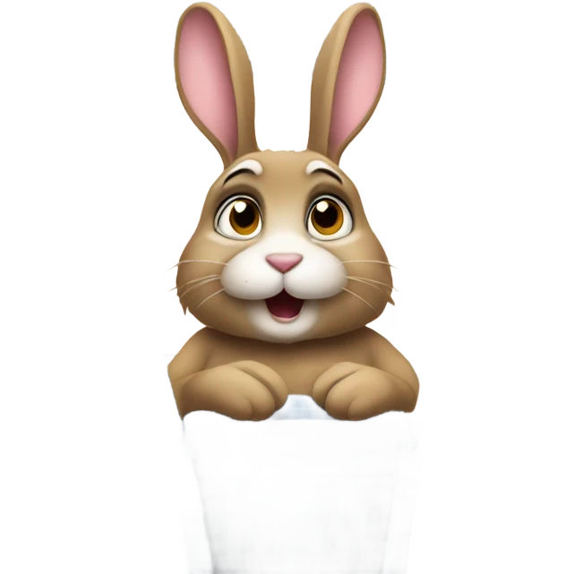 bunny on a plane emoji