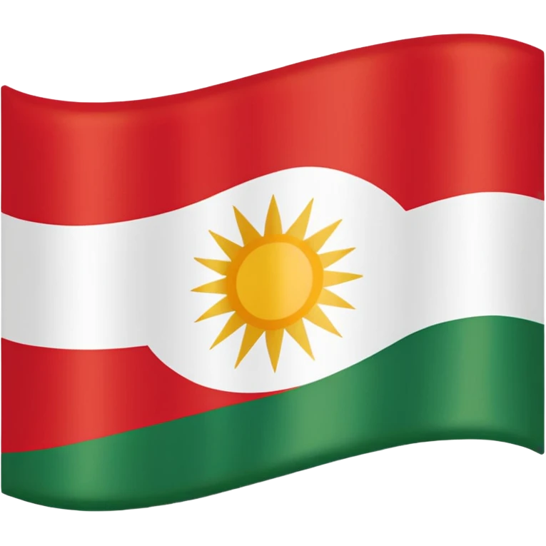 Kurdistan Flagg emoji