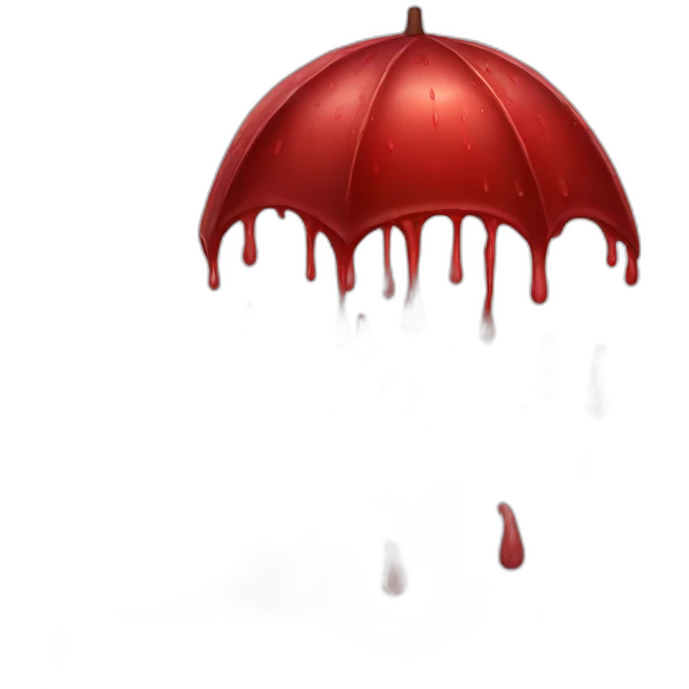 raining blood emoji