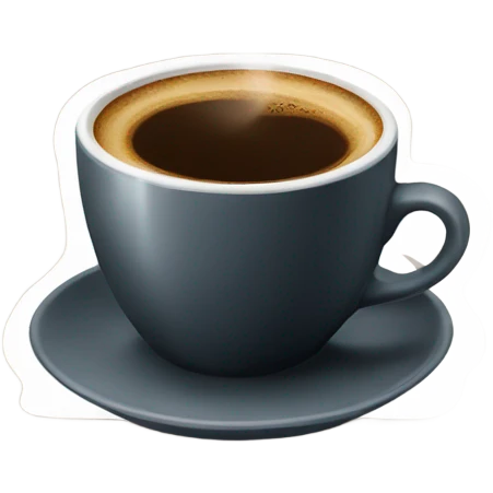 Elegant cup of espresso emoji