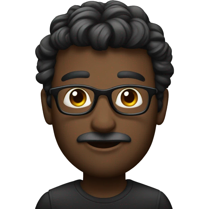 Schwarze Brilleohne Mensch  emoji