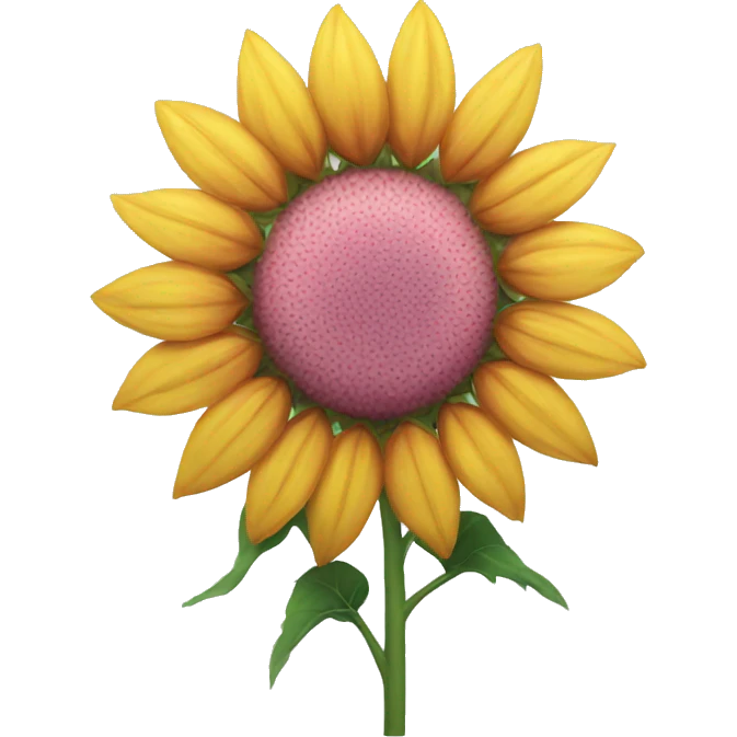 Pink sunflower emoji