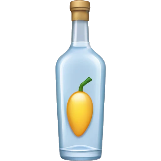 vodka with bow on it emoji
