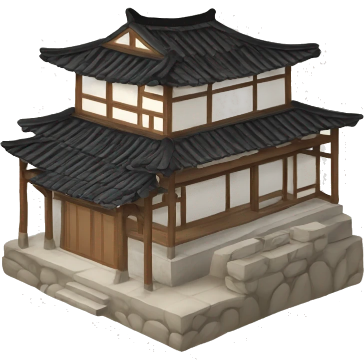 traditional South Korean hanok house emoji