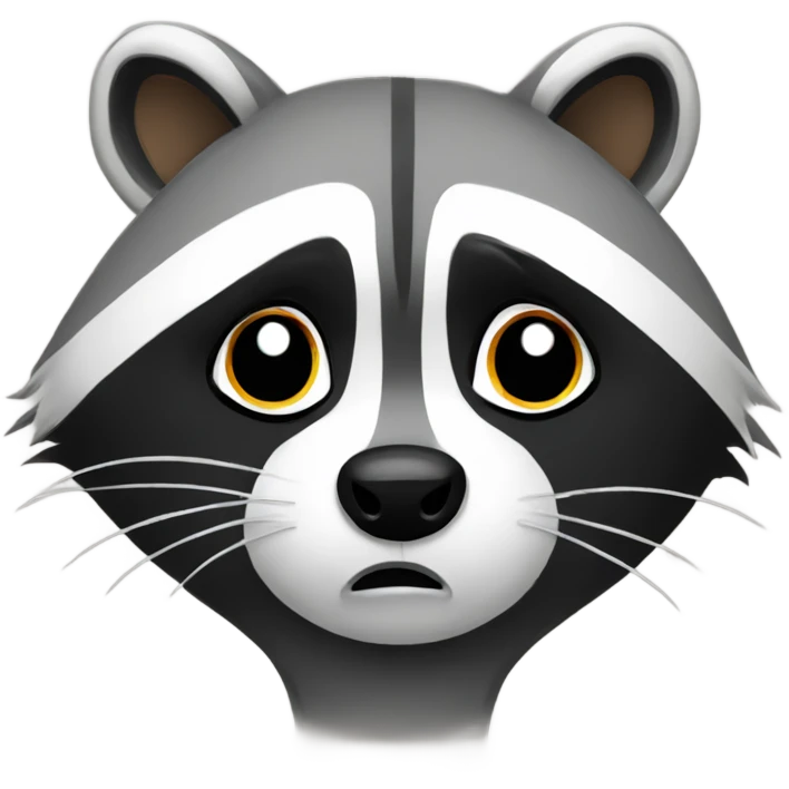 Frustrated raccoon  emoji