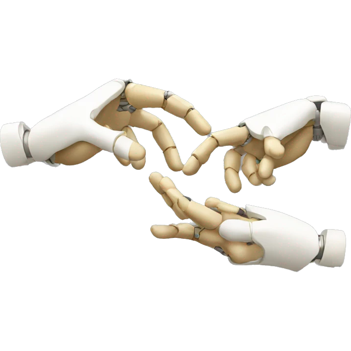 creation of adam robot hands emoji