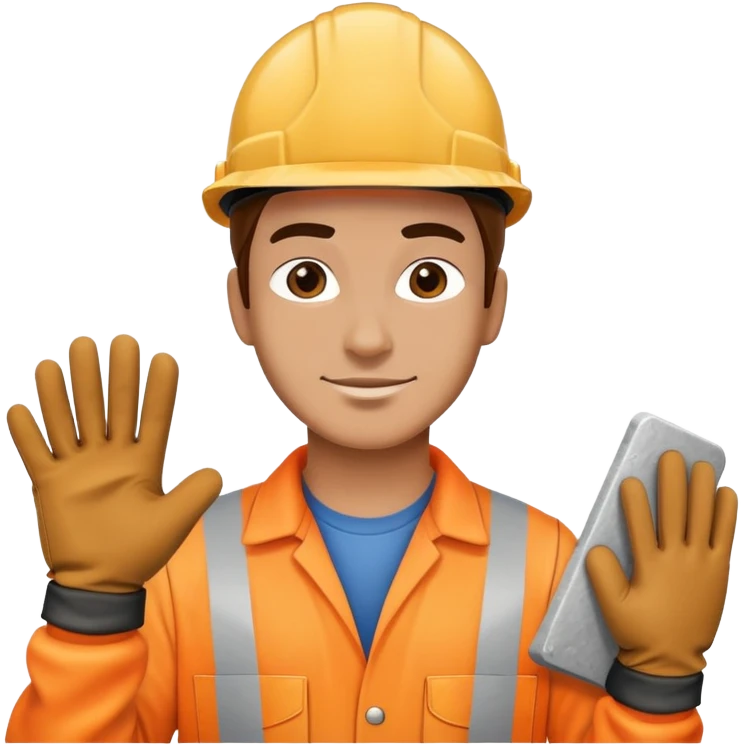 Hot roofer emoji