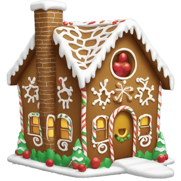 Gingerbread house emoji