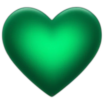 dark green heart emoji