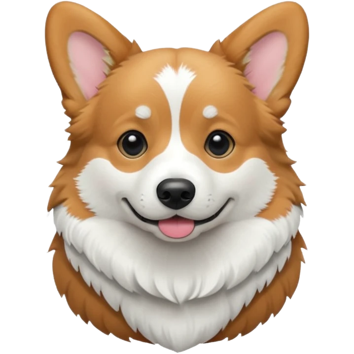 Black and white corgi  emoji