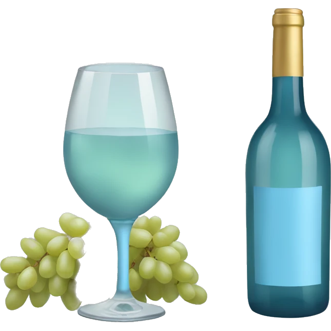 pastel blue  wine emoji