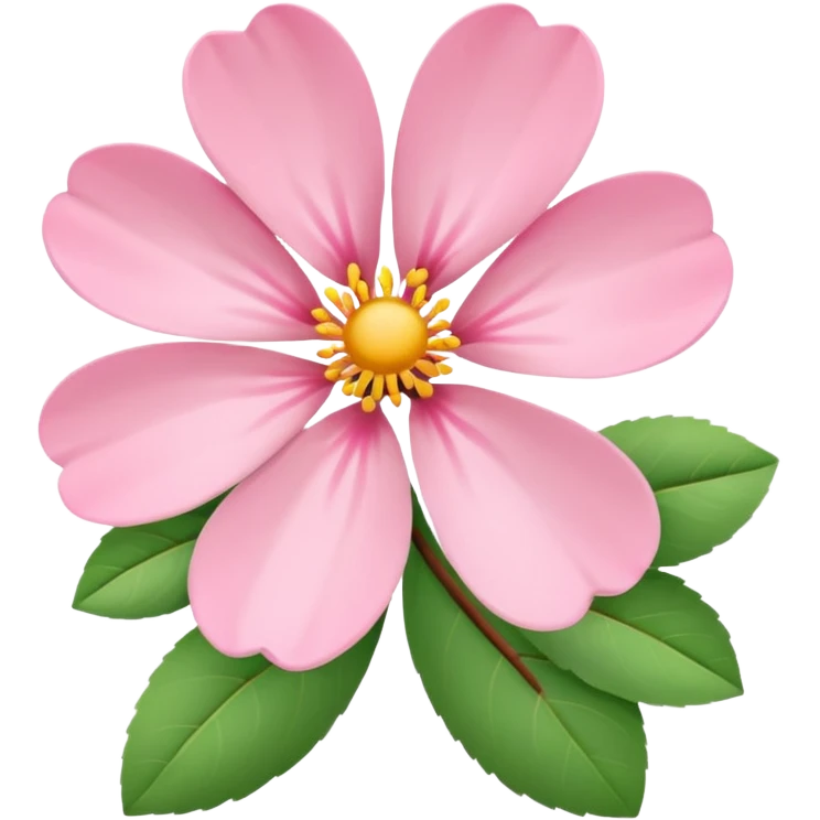 pink blossom flower simple petals emoji