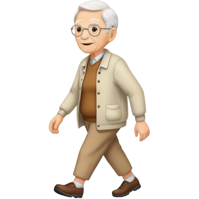 Elderly walking emoji