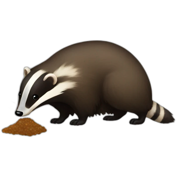 badger poop emoji