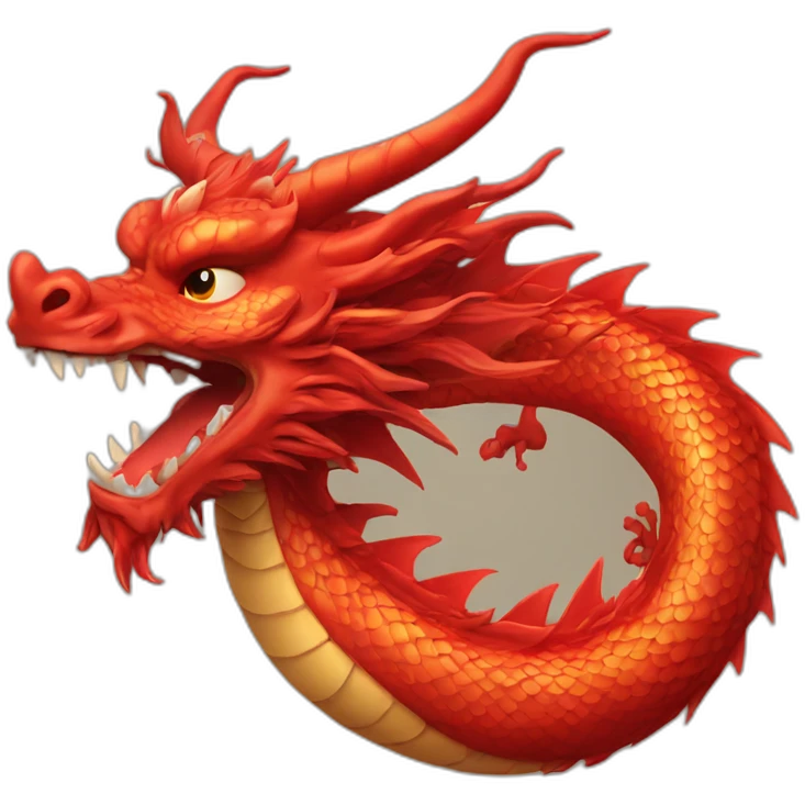 chinese red dragon emoji
