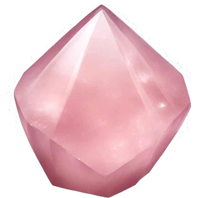 Rose quartz Crystal  emoji