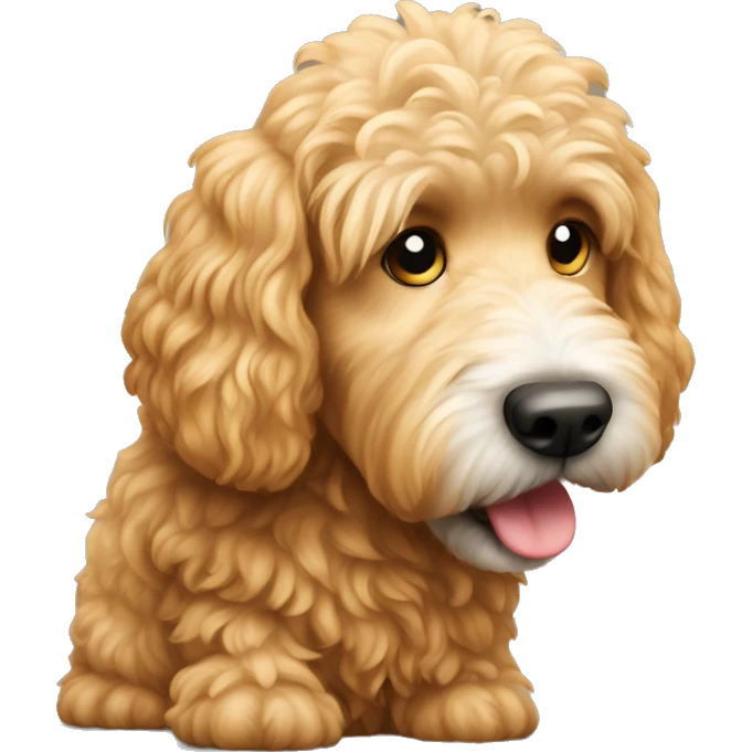 Golden doodle pooping emoji