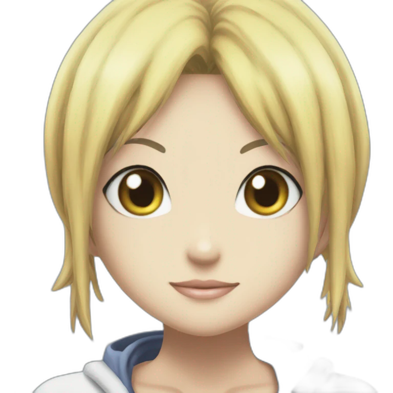 Nami from one piece kiss Lucy from fairy tail emoji
