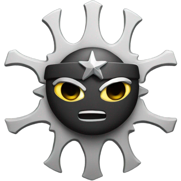 Ninja star with guns on it emoji