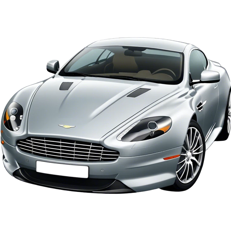 Aston Martin DB9 - Aston Martin (Model Year: 2016) (Iconic colour: Silver) emoji