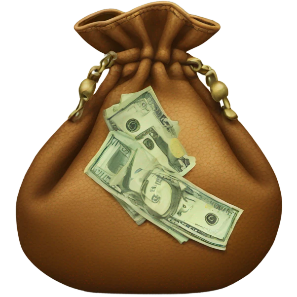 Old money purse  emoji