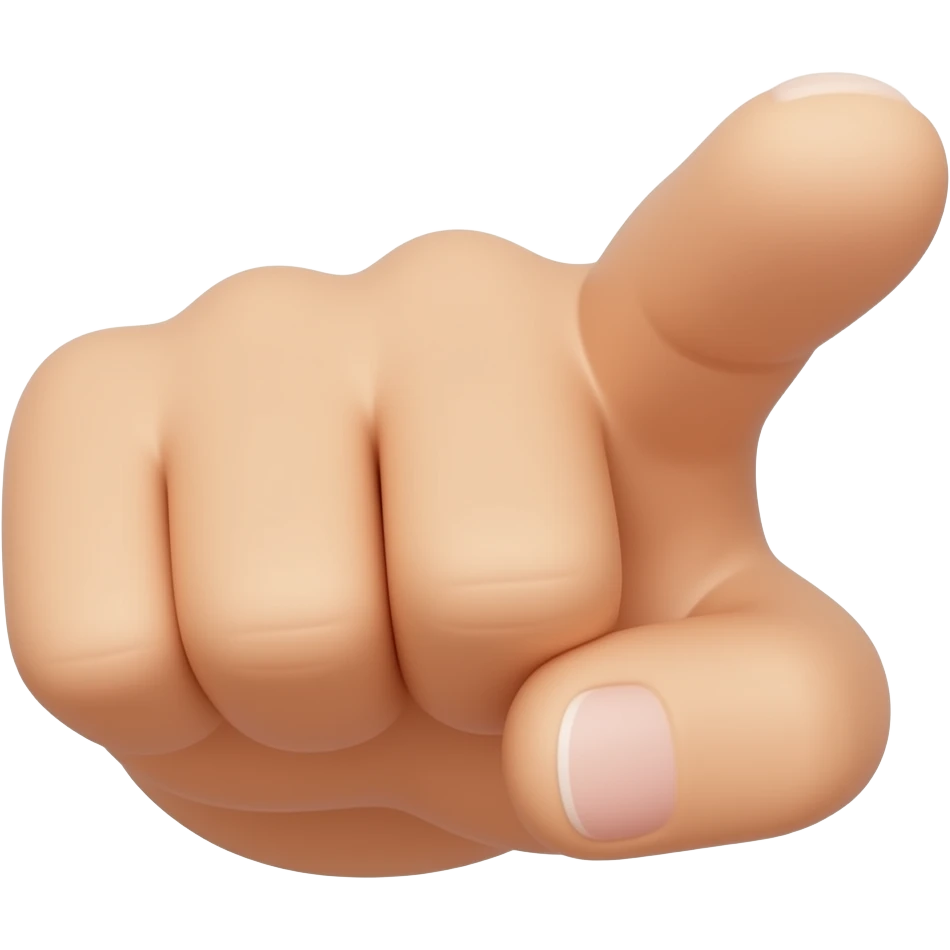 Brown Finger pointing emoji