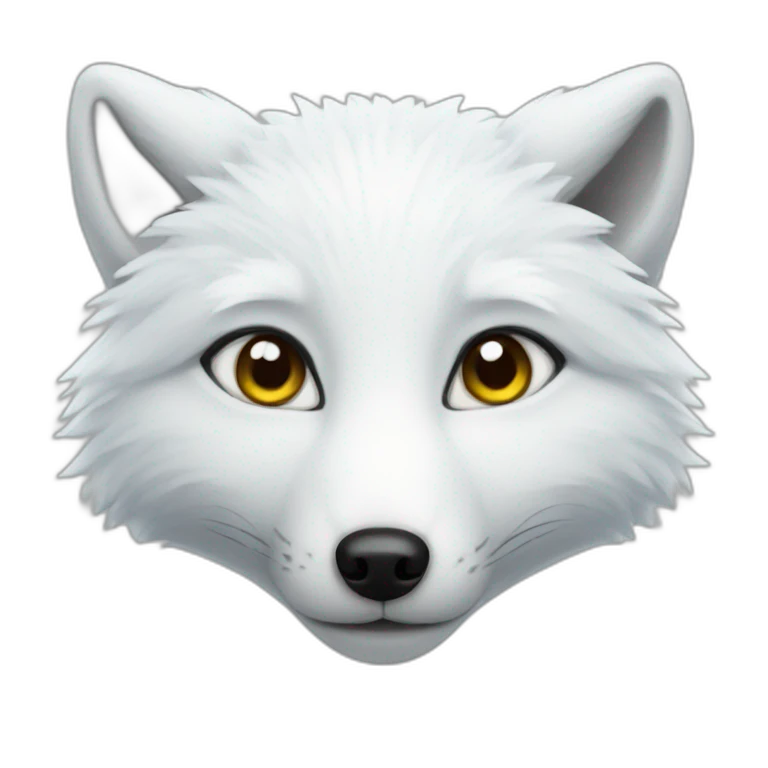 Arctic fox emoji