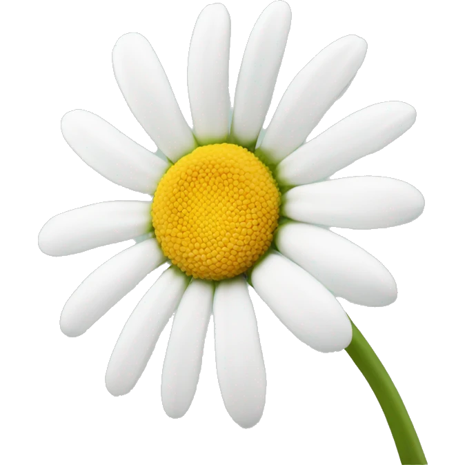 White daisy  emoji