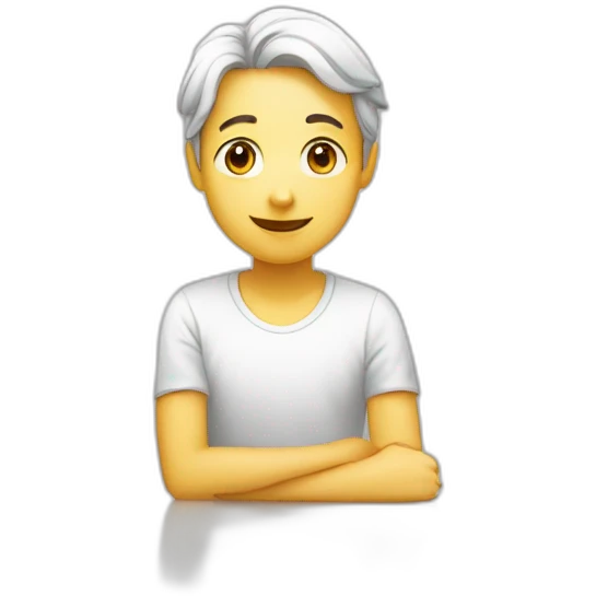 long white table facing towards me emoji