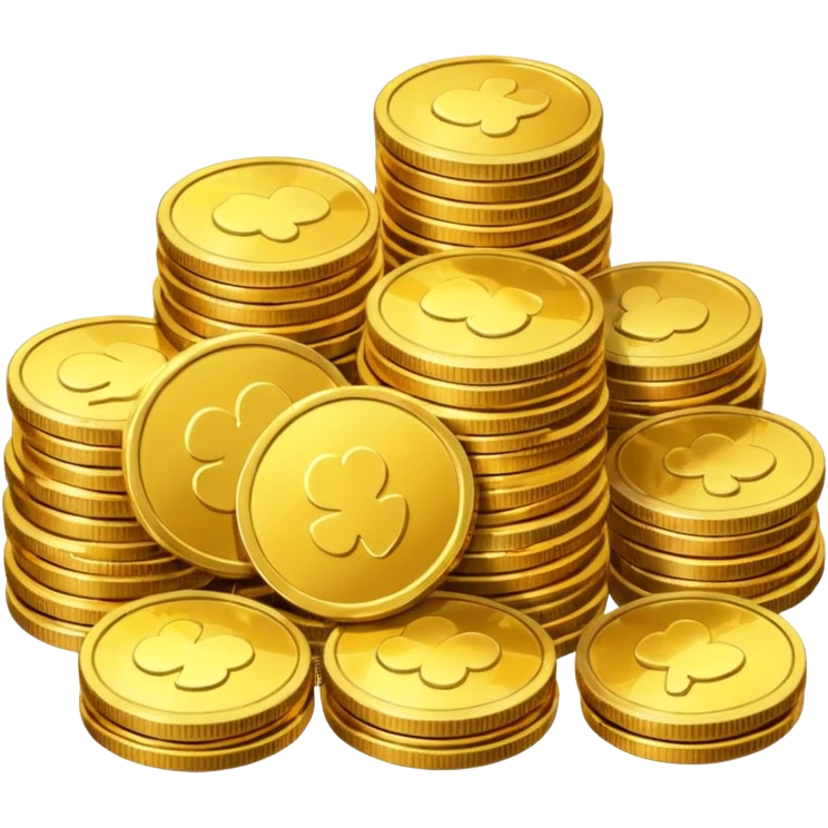 Golden coins emoji