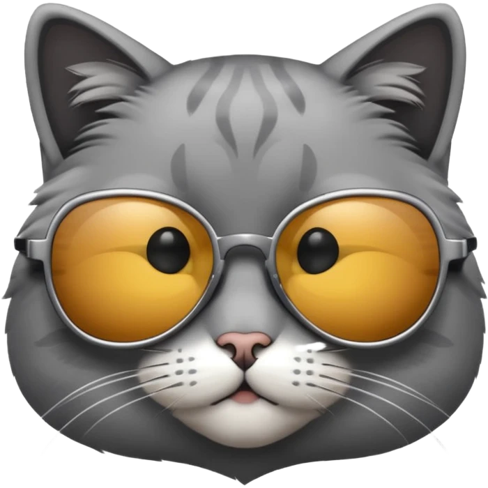 Cat wearing sunglasses emoji
