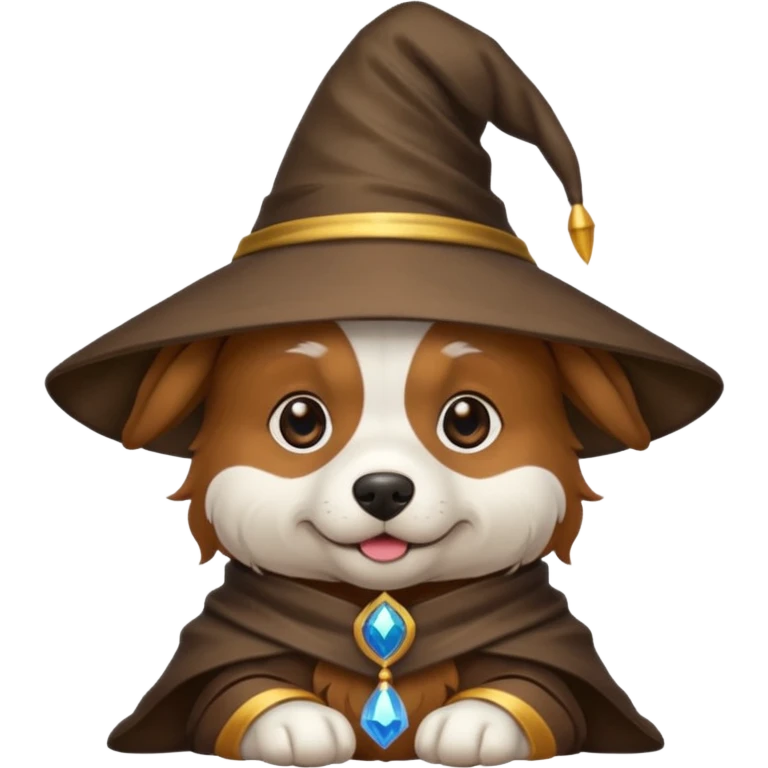 Dog wizard emoji