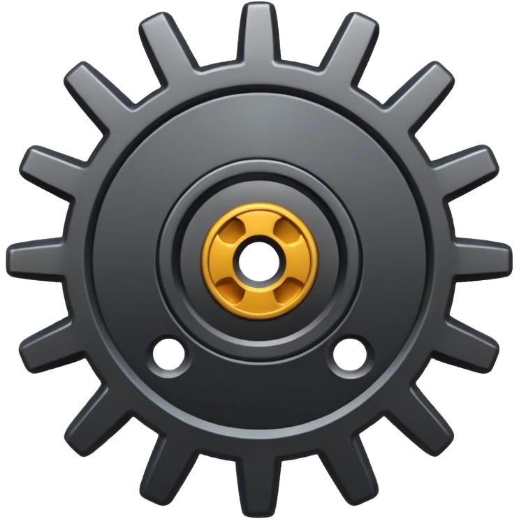 gear with tick emoji