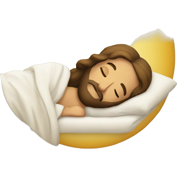 Jesus sleeping emoji